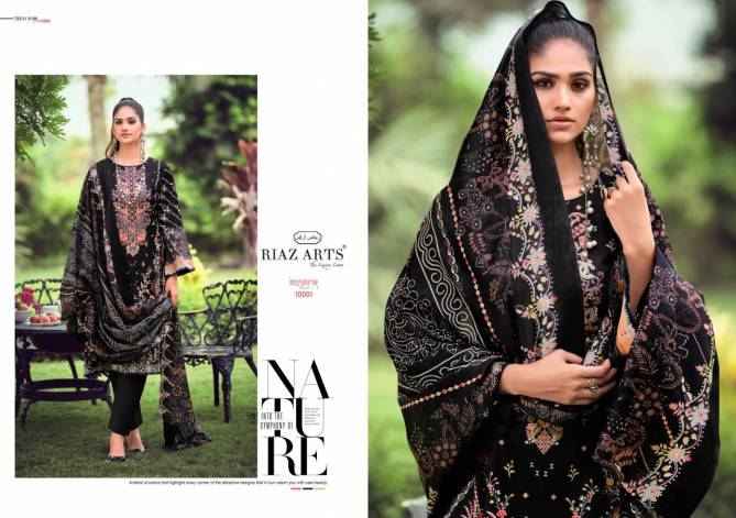 Musafir Vol 10 By Riaz Arts Printed Karachi Cotton Dress Material Wholesale Shop In Surat
